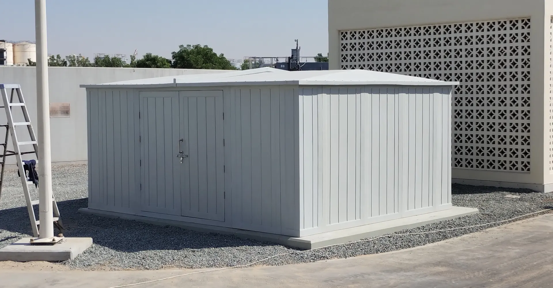 GRP enclosure installed on site in the UAE