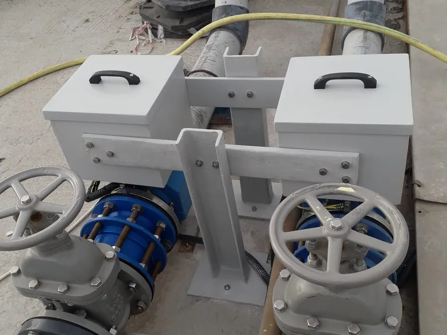 GRP valve covers installed over buried valves