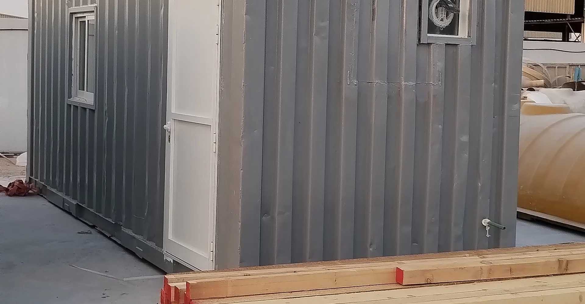 GRP-clad site container on a UAE project